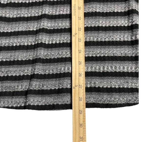 Lane Bryant Womens Sweater Plus Size 22/24 V Neck Striped Long Sleeve Gray Black - Picture 10 of 12